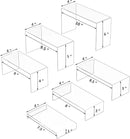 Acrylic Display Risers 6pcs, Clear Rectangular Display Organizer Stands, Acrylic Display for Funko Pop Figure, Desserts, Cupcake, Toys, Collectibles, Merchandises - 7.5''x8''x8.5''x9''x9.5''x10'' by CozyNest Decor