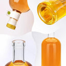 Olive Oil Dispenser Bottle for Kitchen, Clear Glass Oil and Vinegar Dispenser Set, Coffee Syrup Dispenser, Container With Metal Pour Spout, Airtight Lid, Funnel, Waterproof Labels (200ml-6 Pack) by CozyNest Decor