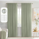 MIULEE Sage Green Back Tab Blackout Curtains 72 Inch Length 2 Panels Set for Living Room Bedroom Privacy, Rod Pocket/Pinch Pleat Thermal Insulated Room Darkening Pleated Light Blocking Drapes by TinyTreasures Baby Boutique