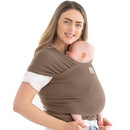 KeaBabies Baby Wrap Carrier - All in 1 Original Baby Carrier Newborn to Toddler Sling, Easy to Wear, Hands Free Bonding, Lightweight, Breathable Infant Wraps (Saddle Brown) by TinyTreasures Baby Boutique