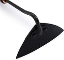 Barebones Triangle Hoe - Stainless Steel Hoe - Japanese Gardening Tools for Weeding, Long Handle and Hand Hoe (Walnut/Black) by GreenHaven Gardens