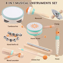 Toddlers Musical Instruments-Baby Montessori Wooden Musical Toys for Toddlers 1-3 Year Old,Kids Percussion Instruments Toy for Preschool Kids,Christmas Birthday Gift for Baby Boys Girls by TinyTreasures Baby Boutique