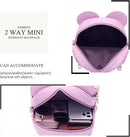 KL928 Girls Bowknot Polka Dot Cute Mini Backpack Small Daypacks Convertible Shoulder Bag Purse for Women by TinyTreasures Baby Boutique