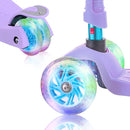 3 Wheel Scooter for Kids Ages 6-12,Kids Scooter with Light Up Wheels, Sturdy Deck Design, and 4 Height Adjustable Suitable for Kid Ages 3-12 by TinyTreasures Baby Boutique