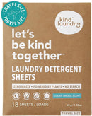 Kind Laundry Detergent Sheets with Stain-Fighting Enzymes - Plant Powered Eco-Friendly Laundry Soap Sheets - Home or Travel Laundry Detergent - Ocean Breeze, 18 Loads (Mom's Choice Award Winner) by TinyTreasures Baby Boutique