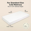 KeaBabies 2-Pack Organic Crib Sheets for Boys, Girls - 52x28 Fitted Crib Mattress Sheet Neutral, Breathable Jersey Cotton Cover for Baby Bed, Toddler Mattress, Soft & Cute Prints (Cloud) by TinyTreasures Baby Boutique
