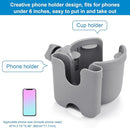 Accmor Stroller Cup Holder with Phone Holder, Bike Cup Holder, Universal Cup Holder for Uppababy Nuna Doona Strollers, 2-in-1 Cup Phone Holder for Stroller, Bike, Wheelchair, Walker, Scooter by TinyTreasures Baby Boutique