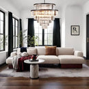 Luxury 6-Tier Round K9 Crystal Chandelier, Black Finish 26 Inch Diam Ceiling Light, Classic Elegant Chandelier with Crystal Piece, Lighting Fixture for Hallway, Bedroom, Living Room by CozyNest Decor