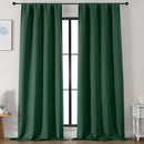 Simplebrand Ever Green Blackout Curtains for Bedroom 96 Inches Long 2 Panels, Solid Thermal Insulated, Energy Saving Living Room Window Treatment Curtains Blackout Drapes, W50 x L96 Inch, Ever Green by TinyTreasures Baby Boutique