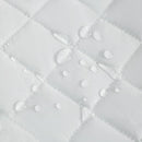 NTBAY 2 Pack Waterproof Mini Crib Mattress Protector, Quilted 24"x38" Fitted Mattress Cover - Machine Washable - Soft and Breathable Baby Mattress Pad Sheet for Mini Crib and Baby Playards, Aqua by TinyTreasures Baby Boutique