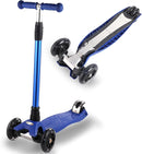 3 Wheel Scooter for Kids Ages 6-12,Kids Scooter with Light Up Wheels, Sturdy Deck Design, and 4 Height Adjustable Suitable for Kid Ages 3-12 by TinyTreasures Baby Boutique