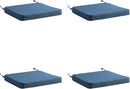Chair Cushion for Dining Chairs with Ties 4 Pack Non Slip Memory Foam Kitchen Room Chair Pads for Outdoor Patio Furniture 17x16 Inch, Navy Blue by CozyNest Decor