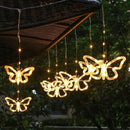 Solar USB String Butterfly Lights Indoor Outdoor 10 LED Fairy Light Decorations for Garden Fence Patio Yard Christmas Tree, Lawn, Patio, Party Decoration (Solar Light) by GreenHaven Gardens