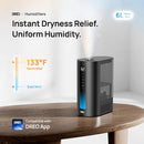 Dreo 6L Humidifiers for Bedroom, Smart Warm & Cool Mist for Large Room, 60Hr Quiet Runtime for Baby, Plant, Humidity Sensor, Indicator Light, 12H Timer, Google/Alexa, Black by TinyTreasures Baby Boutique