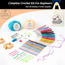 Yarniss Beginners Crochet Kits Adults,Starter Crochet Kit with 1132 Yards Crochet Yarn&21 Size Knitting Hooks,Learn to Crochet Set with Case by TinyTreasures Baby Boutique