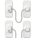 AOSITE Mini Fridge Locks for Kids No Drill Refrigerator Locks for Adults Cupboard Lock Child Safety Locks for Cabinets Drawer Locks Freezer Lock Baby Proofing (White, 2) by TinyTreasures Baby Boutique