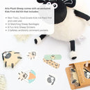 Plush First Aid for Home - Aid Kit for Kids - Toddler First Aid Kit - Mini Boo Boo Kit – Emergency First Aid Kit Classroom – Arlo Sheep Plush Bag by TinyTreasures Baby Boutique