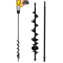 Auger Drill Bit for Planting 2x32'' - with Extension - Spiral Hole Planter for Bulbs, Fence Posts, and Umbrella Holes - 3/8'' Hex Drive Drill- Gardening Hole Digger Yard Tools by GreenHaven Gardens