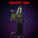 AW Animated Halloween Decorations,Scary Witch,6 FT Life Size Standing Clown,Motion/Sound Activated LED Eyes Creepy Sound,Haunted House Props,Party Outdoor Indoor Lawn Yard Patio 2025 by CozyNest Decor