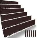 40" L x 8" H Metal Landscape Edging, Heavy Duty Galvanized Steel Garden Edging,6 Pack Steel Landscape Edging with Clips for Lawn, Flower Bed, Yard (Brown) by GreenHaven Gardens