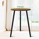 Plant Stand Indoor, Modern Plant Stands for Indoor Plants, Single Flower Stand with Round Wooden Board for Living Room, Balcony, Deck by GreenHaven Gardens