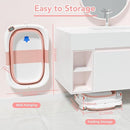 Collapsible Baby Bathtub,Baby Bath Tub with Soft Cushion & Thermometer,Baby Bathtub Newborn to Toddler 0-36 Months,Portable Travel Baby Tub by TinyTreasures Baby Boutique