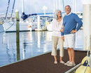 House, Home and More Indoor Outdoor Double-Ribbed Carpet Runner with Skid-Resistant Rubber Backing - Bittersweet Brown - 3 Feet x 50 Feet by CozyNest Decor