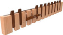 Wall Mounted Piano Key Hanger | Flip Style Hook | Entrance Wall Art Hook, Made of Oak Wood (3 Times Painted, 4 Times Polished) (Walnut-Beech, 12Hooks) by CozyNest Decor