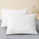 CaliTime Throw Pillow Covers Decorative 20 X 26 Inches Pack of 2 Cozy Chenille Standard Pillow Shams Cases for Couch Sofa Bed Living Room Home True White by CozyNest Decor