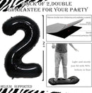 GOER Number 29 Balloons for 29th Birthday Party Decorations,42 Inch Jumbo Foil Helium 92 Balloons for 92nd Birthday Party Decoration (Black) by TinyTreasures Baby Boutique