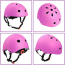 Adjustable Helmet for Ages 3-16 Kids Toddler Boys Girls Youth,Protective Gear with Elbow Knee Wrist Pads for Multi-Sports Skateboarding Bike Riding Scooter Inline skatings Longboard Roller Skate by TinyTreasures Baby Boutique