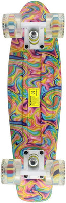 Skateboards Complete 22 Inch Mini Cruiser Retro Skateboard for Kids Boys Youths Beginners by TinyTreasures Baby Boutique