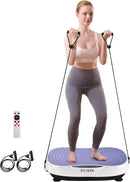 EILISON FIRMHOLD Handle Vibration Plate Exercise Machine for Lymphatic Drainage- Full Body Vibration Platform for Weight Loss, 350lbs Vibration Plate for Beginners & Recovery (Glory Purple) by CozyNest Decor