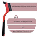6-Pack Nylon Cleaning Brushes - Non-Scratch Nylon Bristles for Delicate Surfaces & Daily Cleaning | Ergonomic Grip with Mini Head & Hanging Hole by CozyNest Decor