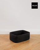 KALLAX Small Woven Basket, 13.5 x 9.5 x 5 Inches, Storage Basket for Organizing, Cute Small Rope Shelf Closet Cube Storage Bins Baskets for Shelves, Dog Toy Gift Baskets Empty, 3 Packs, Black by TinyTreasures Baby Boutique