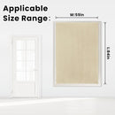 Self Adhesive Portable Blackout Curtains for Bedroom Easy to Install Window Thermal Lnsulated Kitchen Room Darkening Small Window Curtains, Cortinas Para Cuarto, 59"W X 84"L, Beige, 1 Panel by TinyTreasures Baby Boutique