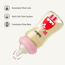 YOHKOH PPSU Baby Bottle Wide Neck, Newborn Anti-Colic Baby Bottle with Natural Response Nipple, Streamlined Body, Easy to Clean (8.8oz (Pack of 2), Red) by TinyTreasures Baby Boutique