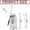 Hand Pump Sprayer Stainless Steel Sprayer for Indoor and Outdoor 1 Gallon Sprayer 12 in Wand 3.3 FT Hose by GreenHaven Gardens
