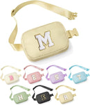 YOOLIFE Initial Belt Bag - Crossbody Bags Women - Fanny Packs for Women Cross Body Bag Khaki Small Waist Packs Travel Everywhere Belt Bag Monogram Crossbody Bag M by TinyTreasures Baby Boutique