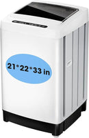 Compact Top-Load Washing Machine, Full-Automatic 1.5 Cu.ft Washer with 10 Water Levels & 8 Wash Programs for Apartment, Home, Dorm and RVs by CozyNest Decor