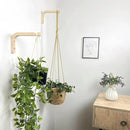 2-Piece Set of Plant Hooks for Wall 6 inch - Mounted Wooden Plant Hook - Indoor and Outdoor Bracket Plant Hanger for Planters, Lanterns, Bird Feeders, Patio Decorations (Natural) by GreenHaven Gardens