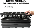5 Pack Nursery Potting Tray, Carrying and Holding Plant Tray for Seeds Starting Pot, Collecting Drainage Water(Black) by GreenHaven Gardens