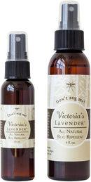 Victoria's Lavender Organic Don’t Bug Me Insect Spray DEET-Free, Made with Plant Based Essential Oils & Aloe Vera - Made in The USA - (2 Fl Oz Plus 4 Fl Oz) by TinyTreasures Baby Boutique