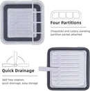 THANSTAR Collapsible Dish Drying Rack for RV Campers Portable Dinnerware Drainer Organizer for Kitchen Travel Trailer by CozyNest Decor