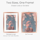 Homeforia Rose Gold 5x7 Picture Frame, High End Metal 5 x 7 Frames with Mat 4 x 6 for Print, 5by7 Desk Frame Matted to 4x6 inch Photo, 5 by 7 Wall or Tabletop Frame, Tempered Glass, Wall Kit, Set of 1 by CozyNest Decor