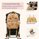 BabbleRoo Diaper Bag Backpack - Baby Essentials Travel Tote - Multi Function Water Resistant Diaper Bag, Travel Essentials Baby Bag with Changing Pad, Stroller Straps & Pacifier Case - Unisex, Safari by TinyTreasures Baby Boutique