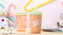 Zak Designs Unicorn Kelso Tumbler Set, Leak-Proof Screw-On Lid with Straw, Bundle for Kids Includes Plastic and Stainless Steel Cups with Bonus Sipper, 3pc Set, Non-BPA, 15 fl.oz. by TinyTreasures Baby Boutique