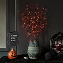 LITBLOOM Halloween Tree Branch Lights 32IN 100 Orange LED with Timer, Lighted Black Twig Branches with Fairy Lights for Halloween Decoration Indoor Outdoor by CozyNest Decor