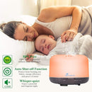 Diffuserlove Essential Oil Diffuser 500ML Aromatherapy Diffuser Mist Humidifiers 7 Color LED Lights Diffusers for Home Office Bedroom (Size:6.7" L x 6.7" W x 4.7" H) by TinyTreasures Baby Boutique
