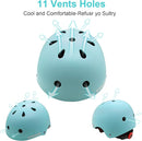Kids Bike Helmet,Toddler Skateboard Helmets for Ages 2-3-5-8-14 Years Boys Girls，Adjustable Multi-Sport Bicycle Skateboarding Football Roller Skating Scooter Rollerblade Balance Bike Helmet by TinyTreasures Baby Boutique